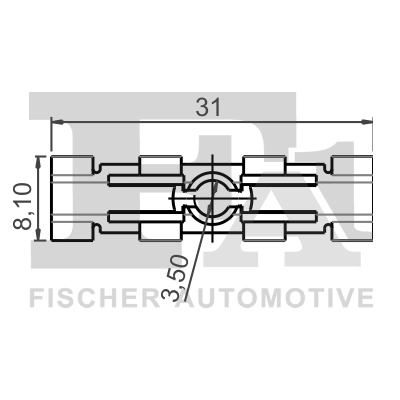 11-40057.10 FA1/FISCHER Зажим, молдинг / защитная накладка (фото 2)