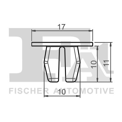 77-60002.10 FA1/FISCHER Зажим, молдинг / защитная накладка (фото 1)