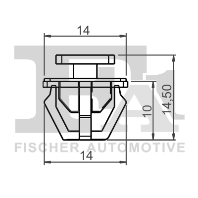 89-40003.25 FA1/FISCHER Зажим, молдинг / защитная накладка (фото 2)