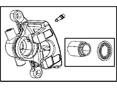 68020252AB CHRYSLER Brake caliper (фото 1)