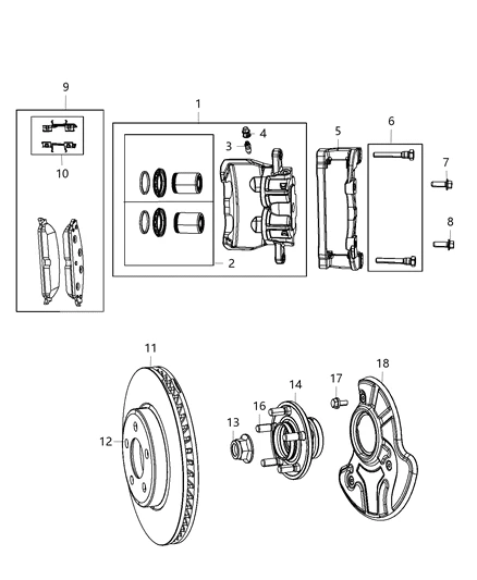 05142558AC CHRYSLER Pad kit (фото 2)