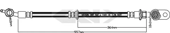 340426 GKN SPIDAN/LOEBRO Тормозной шланг (фото 1)