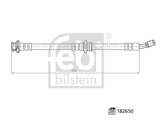 182650 FEBI Тормозной шланг (фото 2)