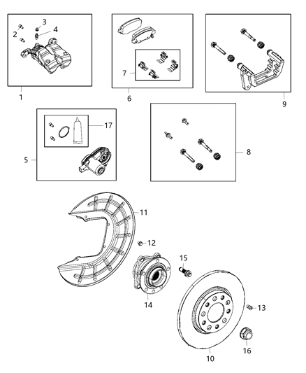 68273101AB CHRYSLER Pad kit (фото 2)