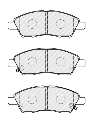 FDB5273 FERODO Комплект тормозных колодок, дисковый тормоз (фото 2)