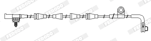 FWI282 FERODO Сигнализатор, износ тормозных колодок (фото 3)