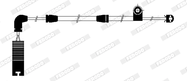 FWI292 FERODO Сигнализатор, износ тормозных колодок (фото 3)