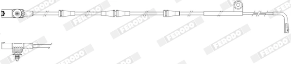 FWI298 FERODO Сигнализатор, износ тормозных колодок (фото 3)