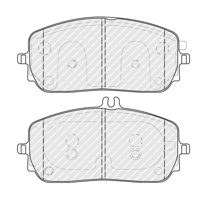 FDB5179 FERODO Комплект тормозных колодок, дисковый тормоз (фото 2)