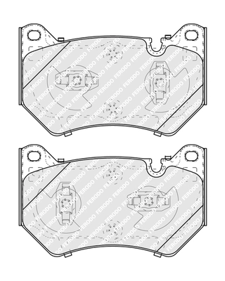 FDB5291 FERODO Комплект тормозных колодок, дисковый тормоз (фото 2)
