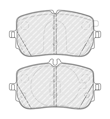 FDB5288 FERODO Комплект тормозных колодок, дисковый тормоз (фото 2)