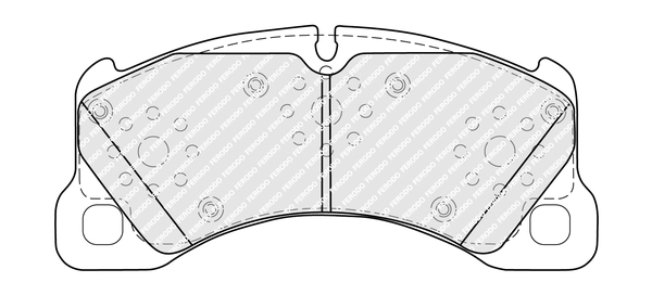 FDB5417 FERODO Комплект тормозных колодок, дисковый тормоз (фото 4)