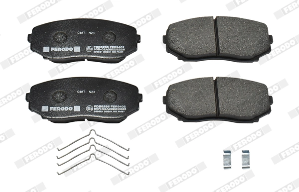FDB5285 FERODO Комплект тормозных колодок, дисковый тормоз (фото 3)