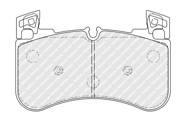 FDB5220 FERODO Комплект тормозных колодок, дисковый тормоз (фото 2)