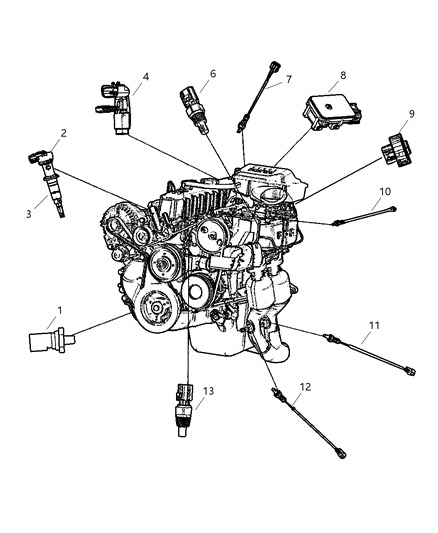 56041 212 AE CHRYSLER Лямбда-зонд jeep (фото 6)