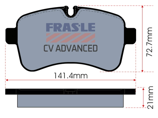 PD/190-CV FRAS-LE Комплект тормозных колодок, дисковый тормоз (фото 1)