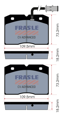 PD/359-A-CV FRAS-LE Комплект тормозных колодок, дисковый тормоз (фото 1)