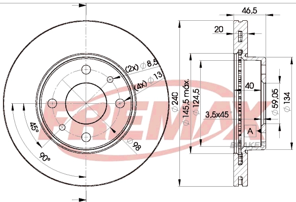 BD-0178 FREMAX Тормозной диск (фото 3)