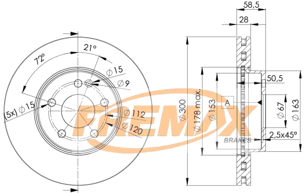 BD-0415 FREMAX Тормозной диск (фото 1)