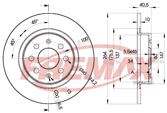 BD-0592 FREMAX Тормозной диск (фото 3)