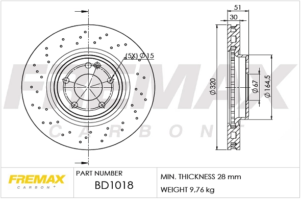 BD-1018 FREMAX Тормозной диск (фото 3)