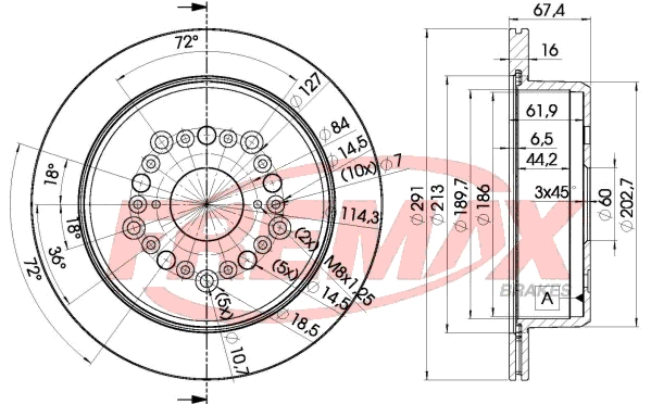 BD-1040 FREMAX Тормозной диск (фото 3)