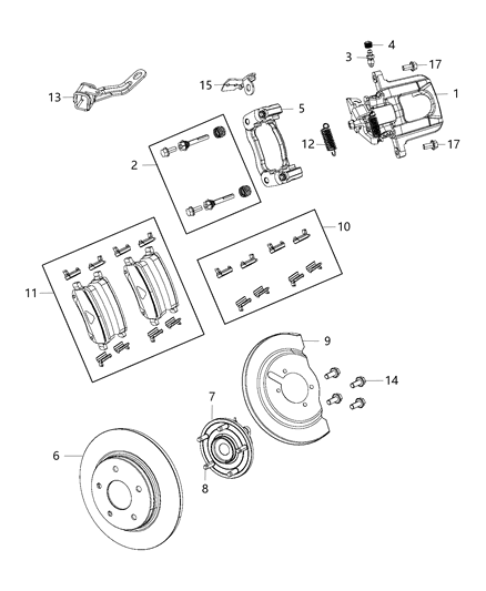 68029849AE CHRYSLER Caliper (фото 2)