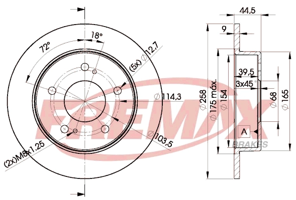 BD-2045 FREMAX Тормозной диск (фото 3)