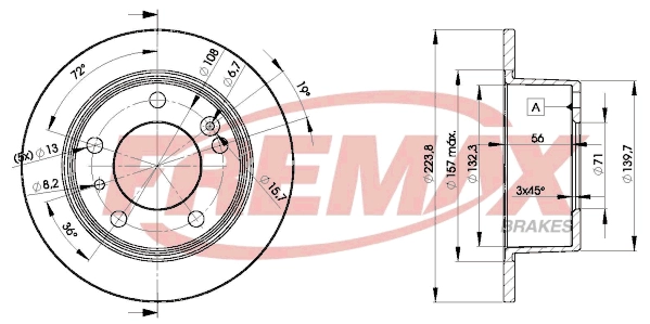 BD-2062 FREMAX Тормозной диск (фото 3)