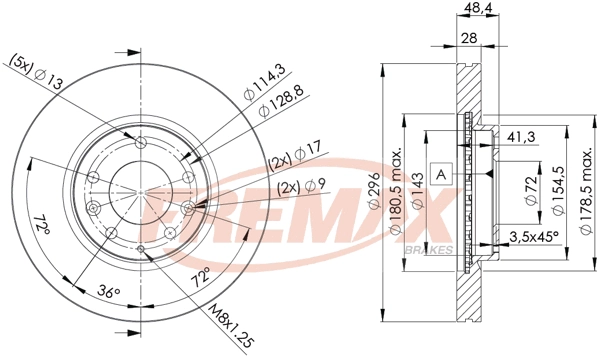 BD-2063 FREMAX Тормозной диск (фото 3)