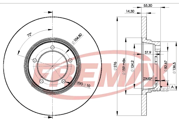 BD-2107 FREMAX Тормозной диск (фото 3)