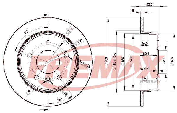 BD-2113 FREMAX Тормозной диск (фото 3)