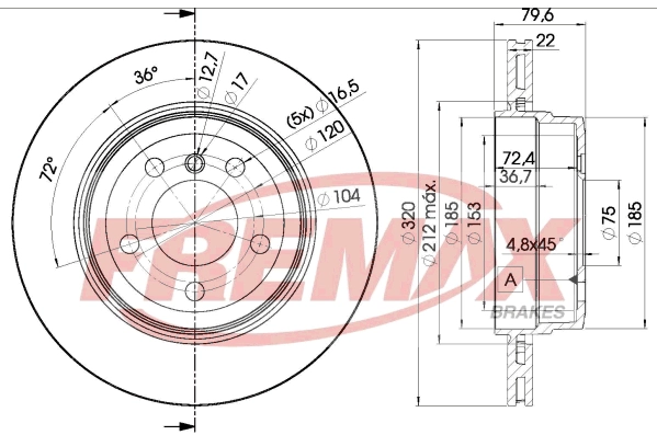 BD-2218 FREMAX Тормозной диск (фото 3)