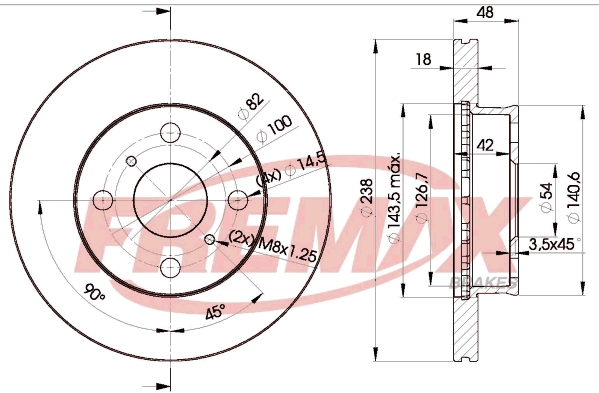 BD-2250 FREMAX Тормозной диск (фото 3)