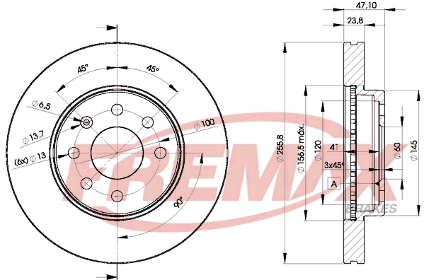 BD-2559 FREMAX Тормозной диск (фото 1)