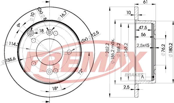 BD-2905 FREMAX Тормозной диск (фото 3)