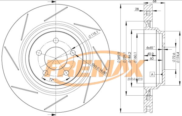 BD-3064 FREMAX Тормозной диск (фото 1)