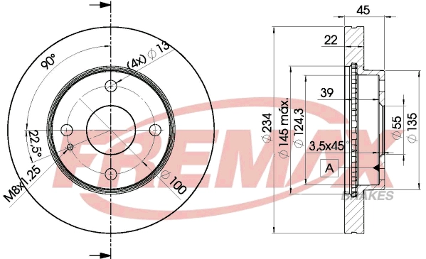 BD-3255 FREMAX Тормозной диск (фото 3)