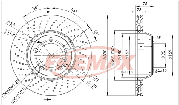 BD-3350 FREMAX Тормозной диск (фото 3)