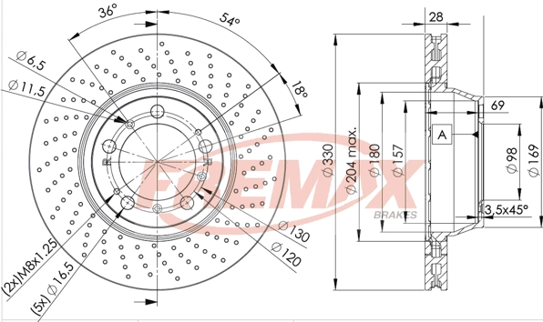 BD-3351 FREMAX Тормозной диск (фото 3)