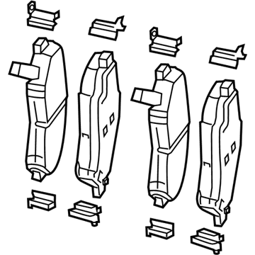 68346917AB CHRYSLER Pad kit (фото 1)