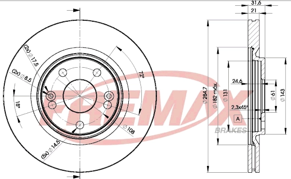 BD-4194 FREMAX Тормозной диск (фото 3)