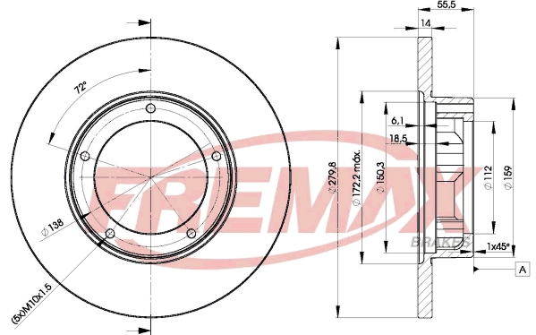 BD-4269 FREMAX Тормозной диск (фото 3)