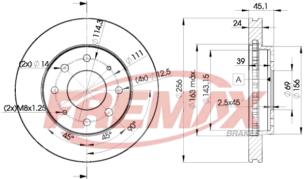 BD-8107 FREMAX Тормозной диск (фото 3)