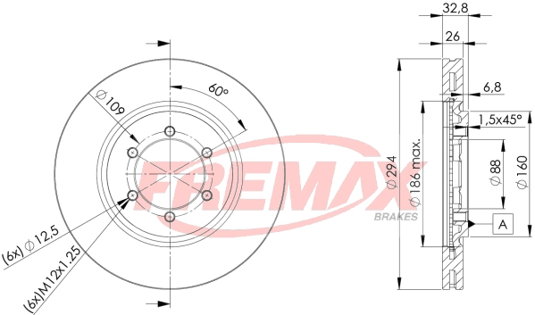 BD-8678 FREMAX Тормозной диск (фото 3)