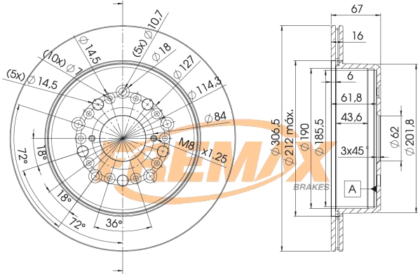 BD-9026 FREMAX Тормозной диск (фото 1)