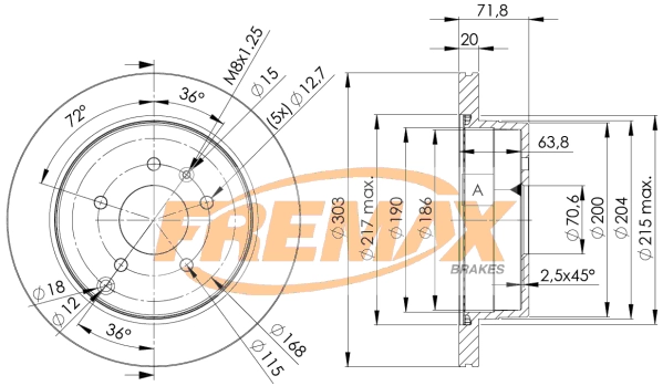 BD-9049 FREMAX Тормозной диск (фото 1)