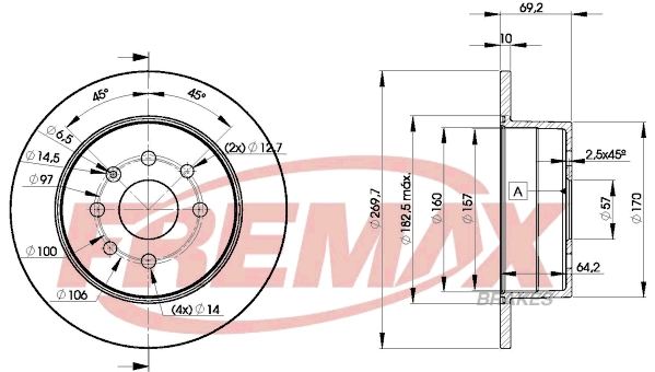 BD-9209 FREMAX Тормозной диск (фото 3)