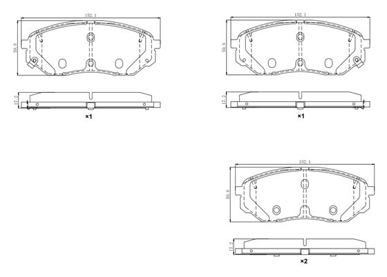 FBP-0006 FREMAX Комплект тормозных колодок, дисковый тормоз (фото 1)