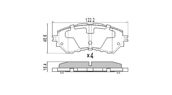 FBP-0077 FREMAX Комплект тормозных колодок, дисковый тормоз (фото 1)